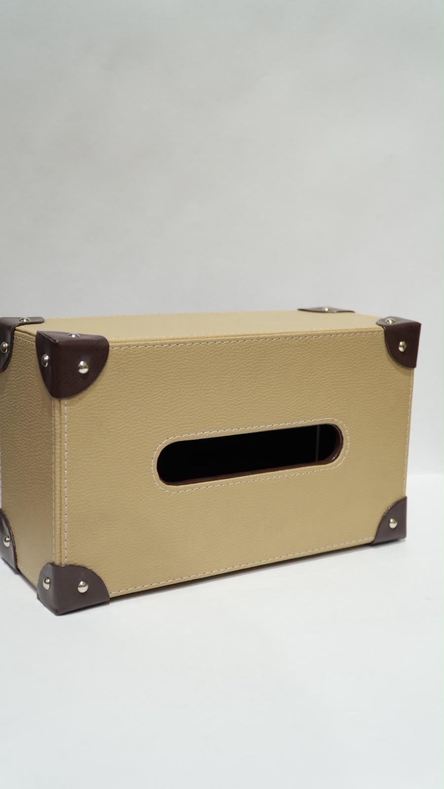 Leather double Tissue box