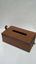 Leather Bouble color Tissue boxe