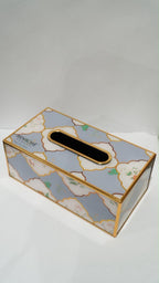 Tissue box metallic 01