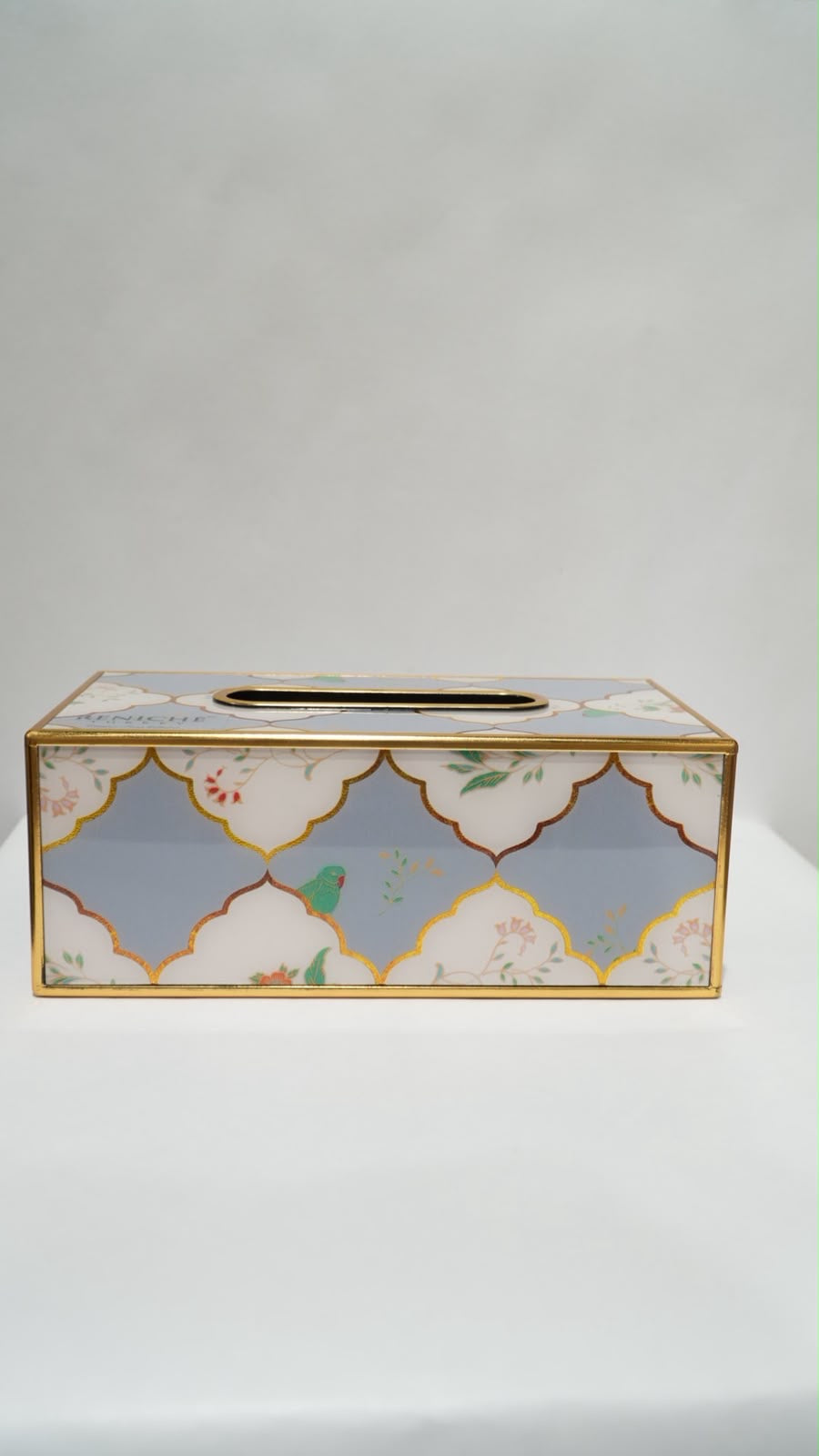Tissue box metallic 01