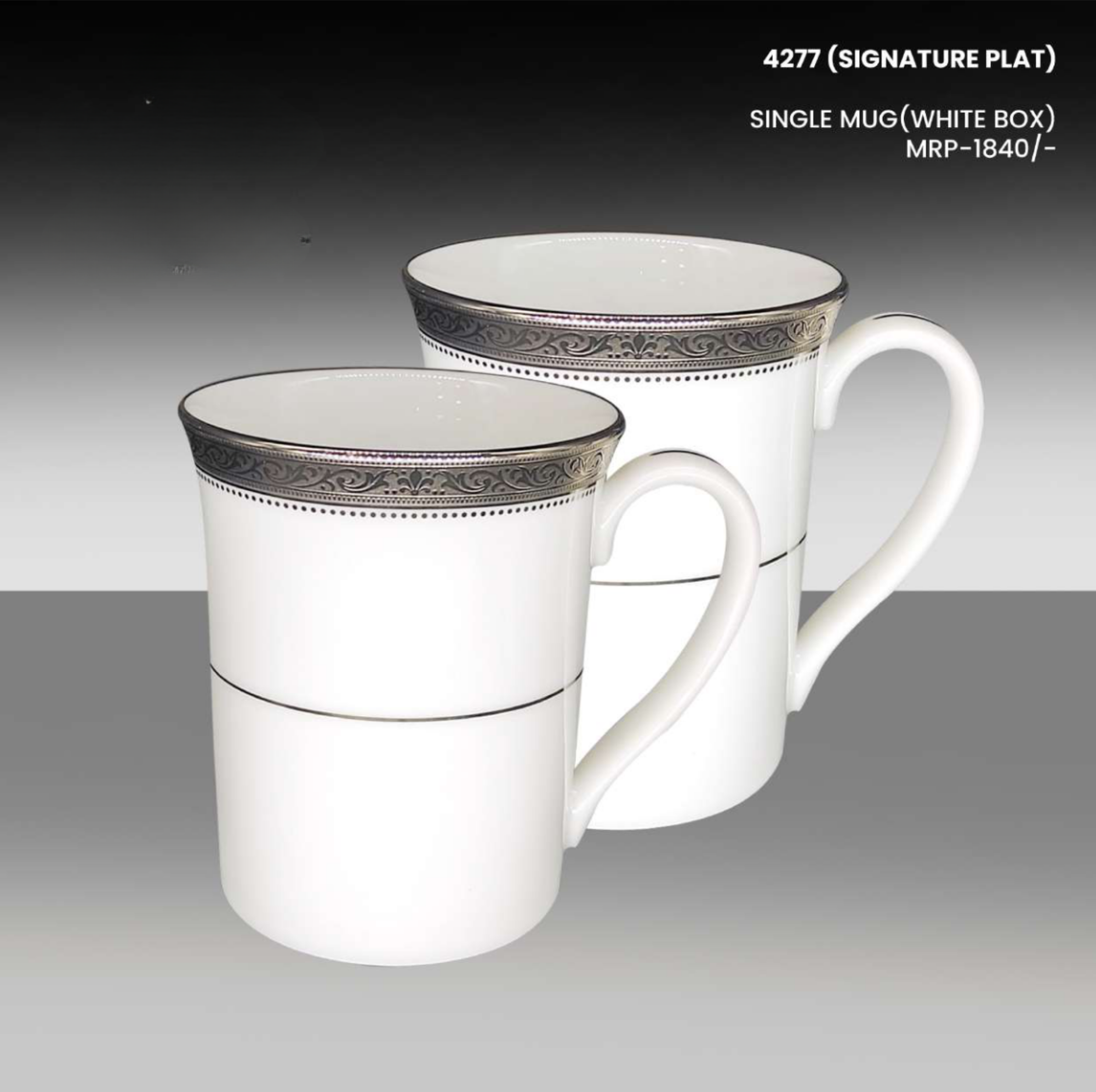 SIGNATURE PLAT SINGLE MUG(WHITE BOX)