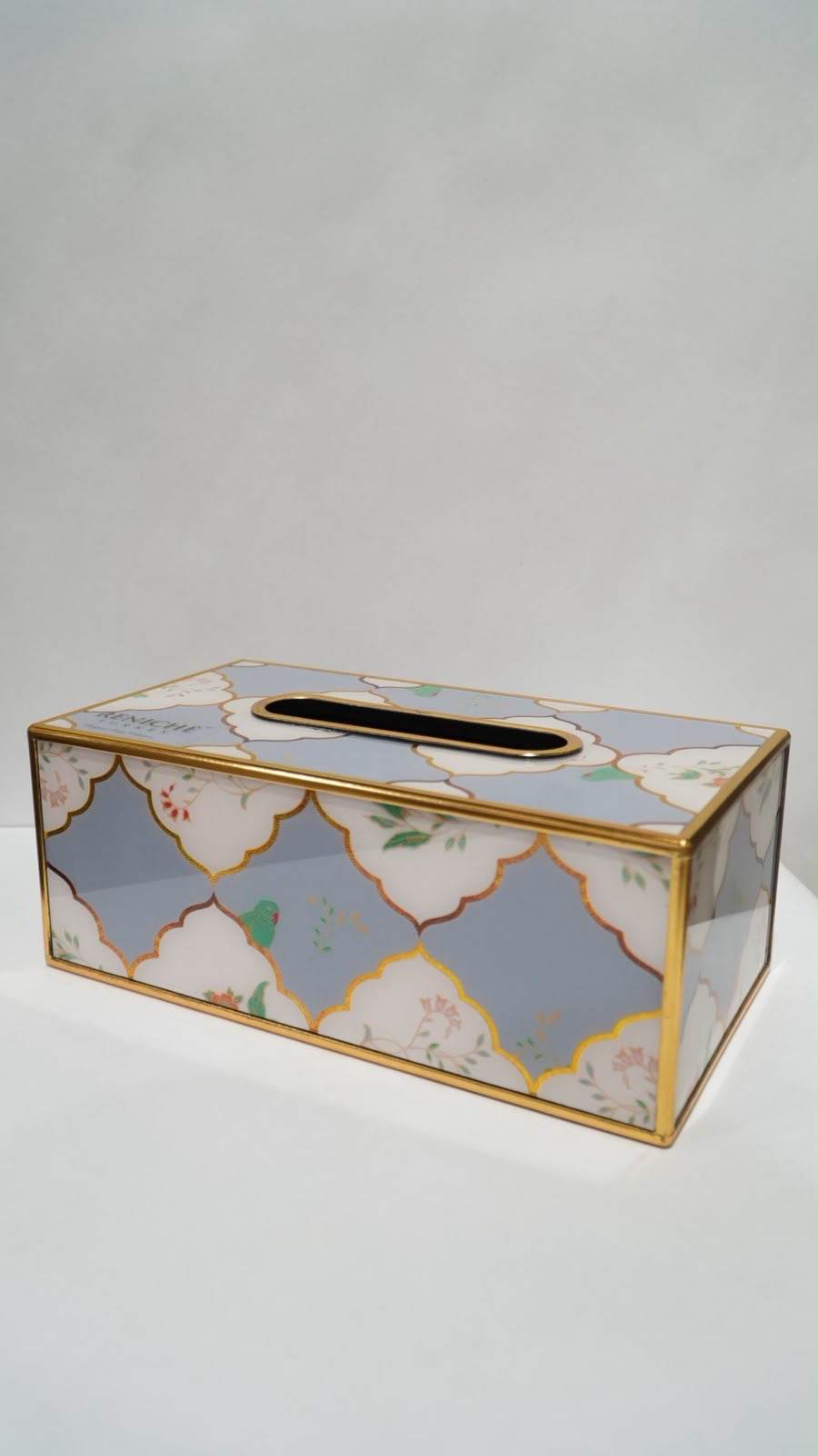 Tissue box metallic 01