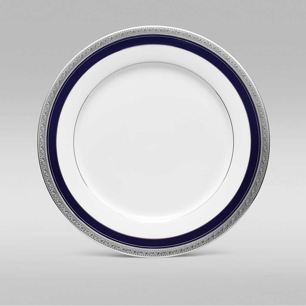 Crestwood Cobalt Platinum 21pc Dinner Set with Gift Box