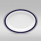 Crestwood Cobalt Platinum 21pc Dinner Set with Gift Box