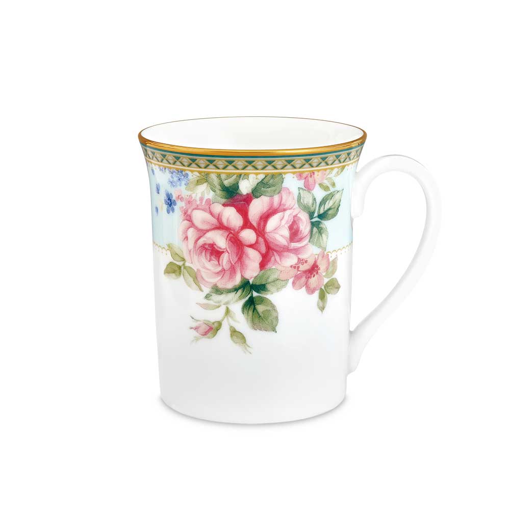 ROSA BASKET MUG(WHT BOX)