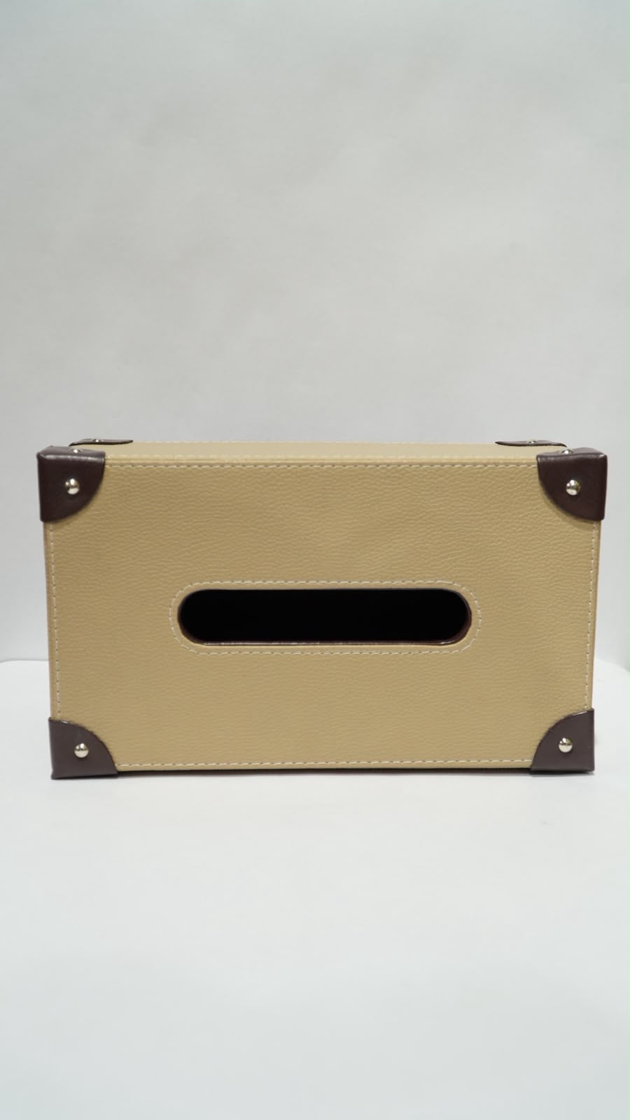 Leather double Tissue box