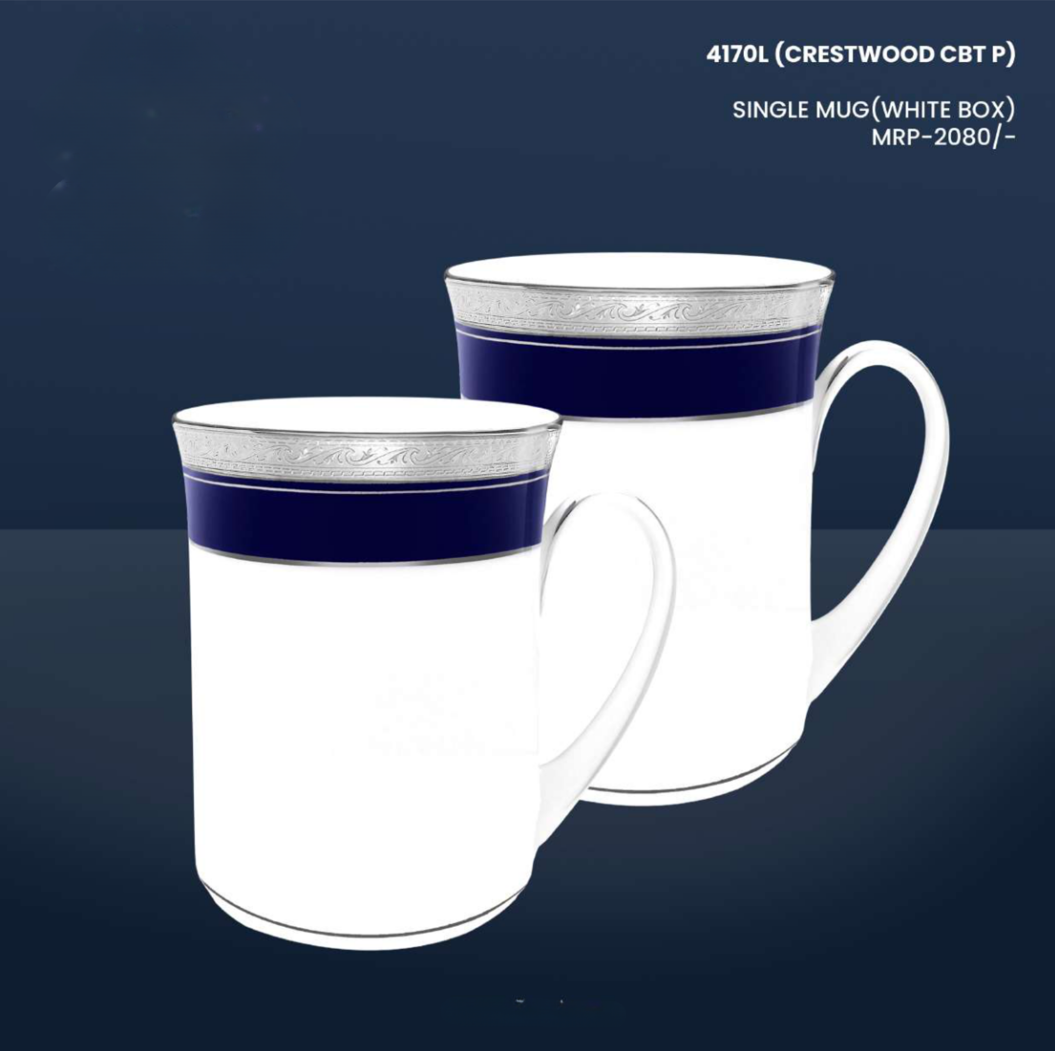 CRESTWOOD CBT P SINGLE MUG  WHITE BOX
