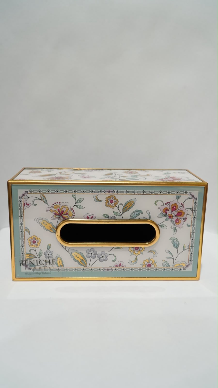 Tissue box metallic 03