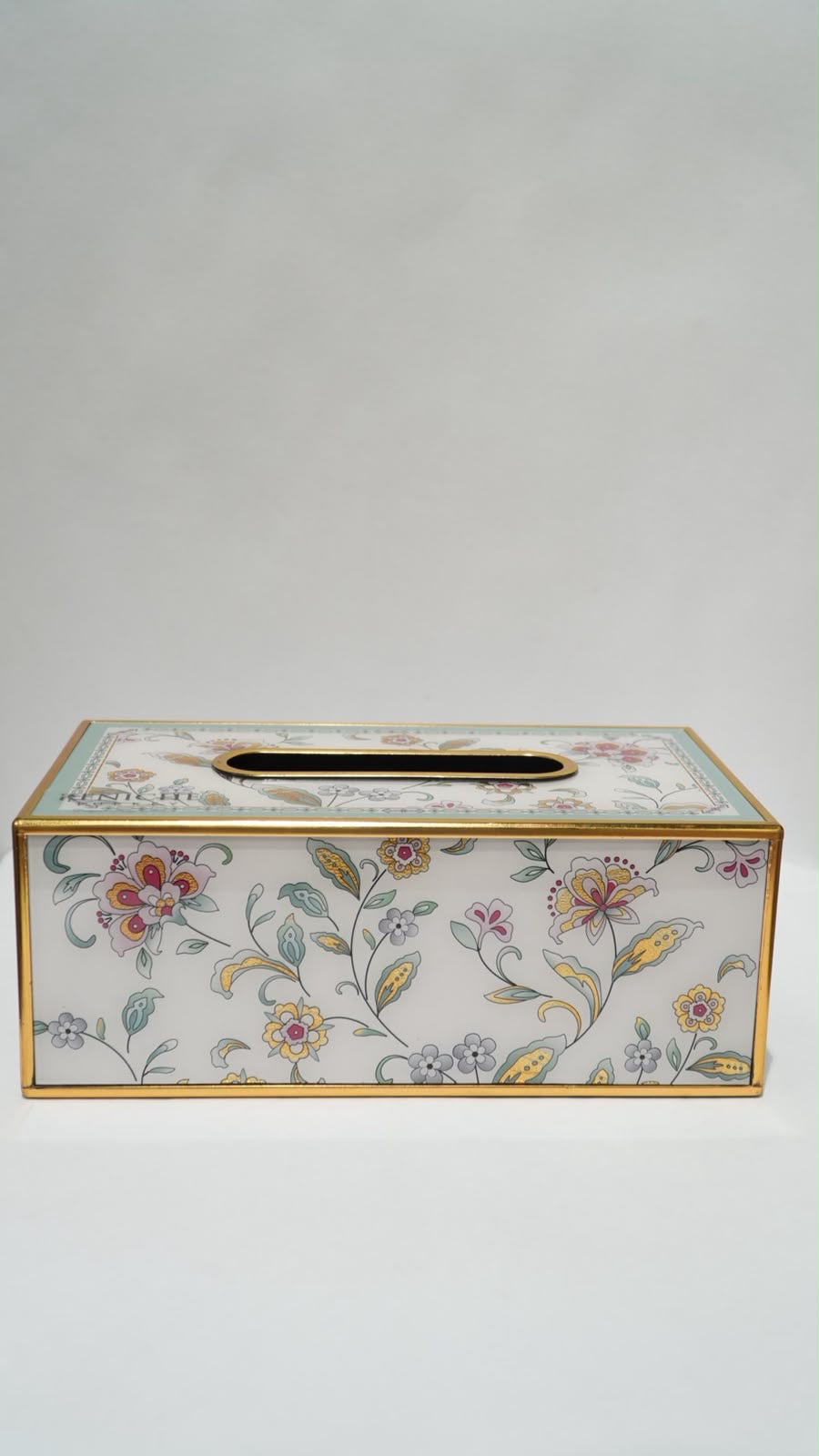Tissue box metallic 03