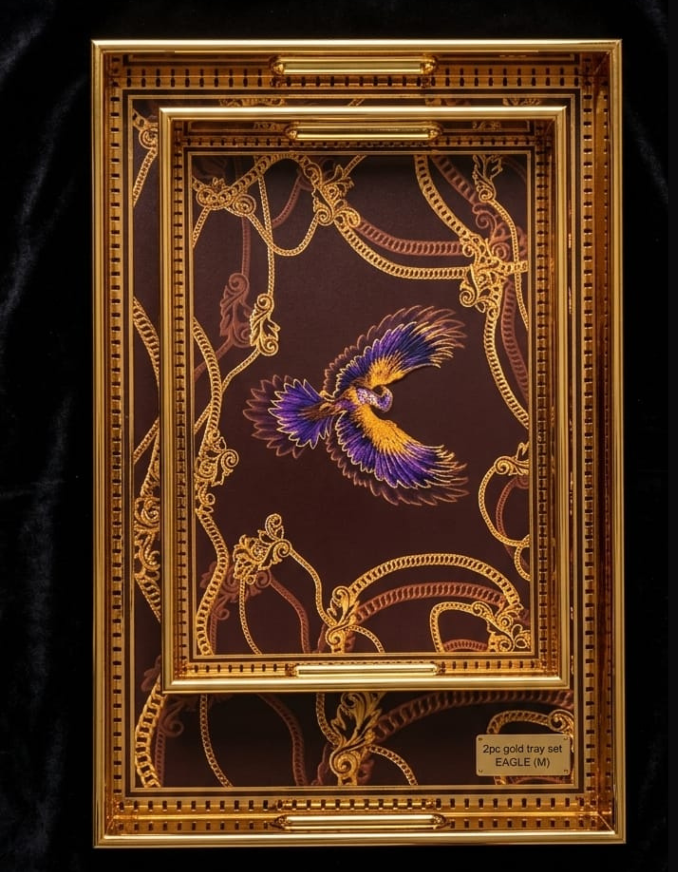 Gold tray 06 for set of 2