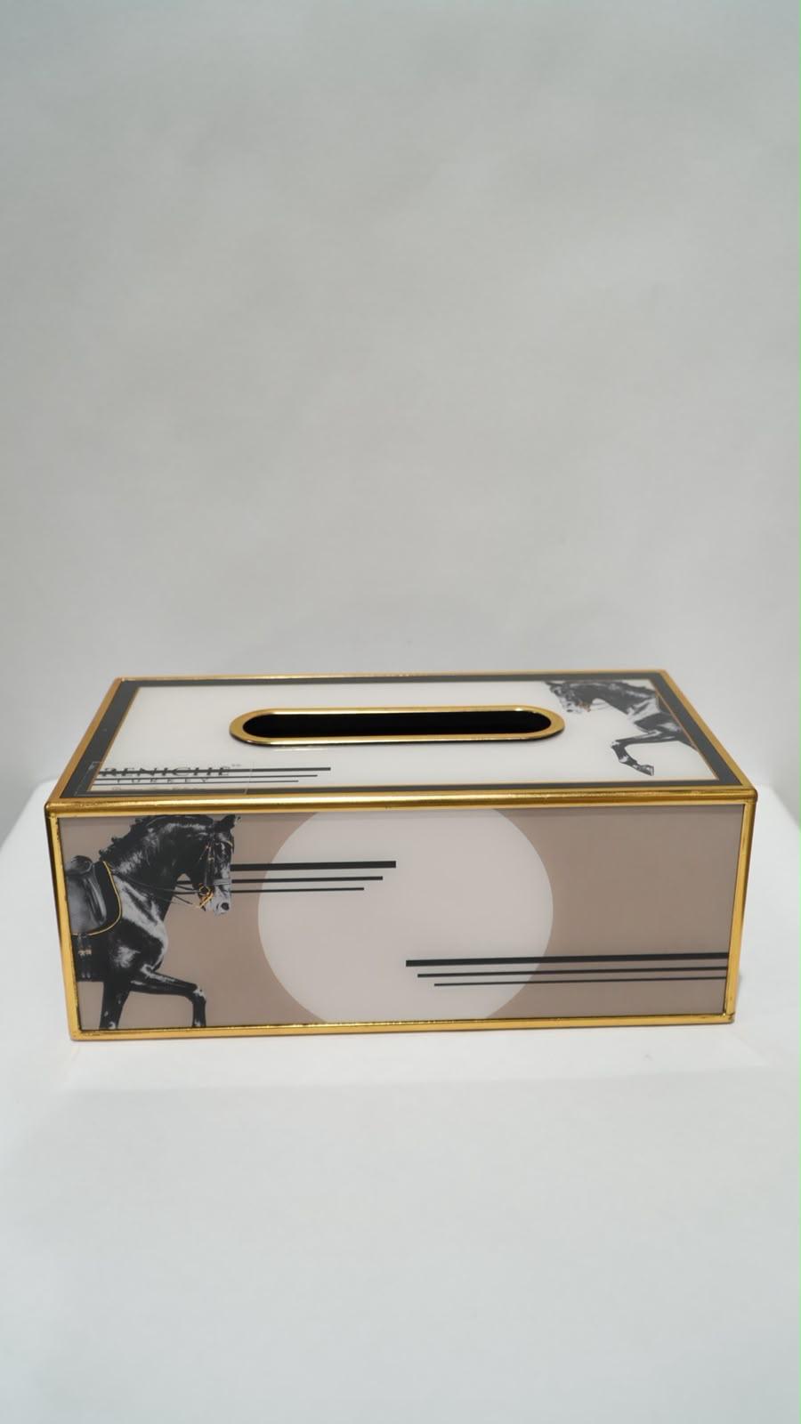 Tissue box metallic 02