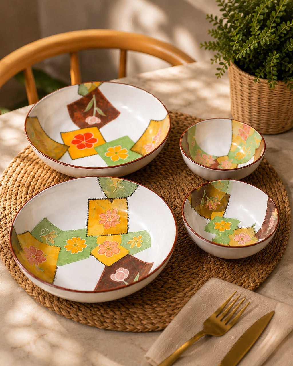 Serving bowls set 4