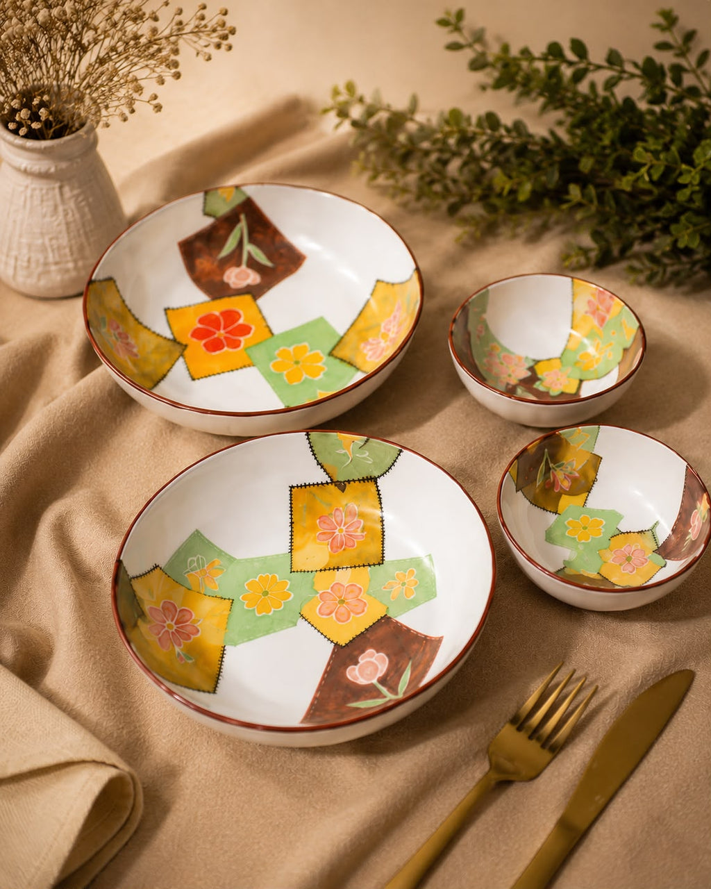 Serving bowls set 4