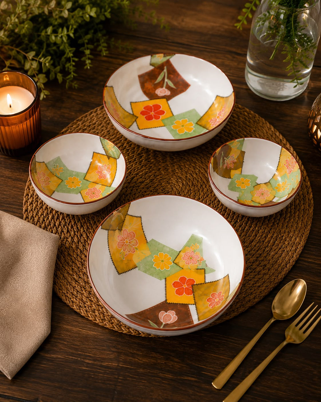 Serving bowls set 4