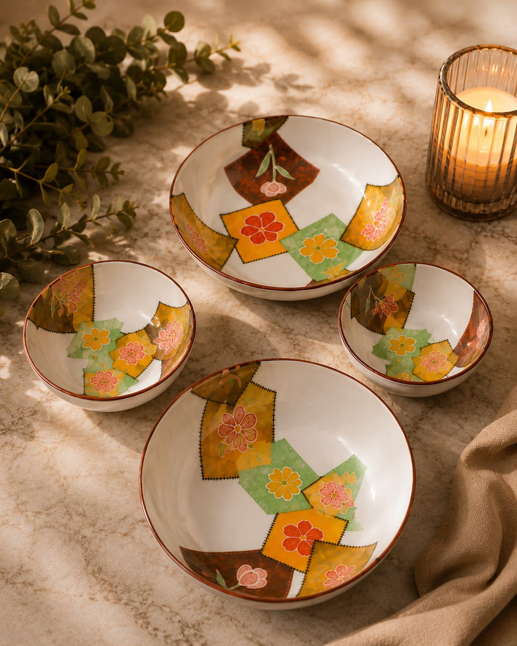 Serving bowls set 4