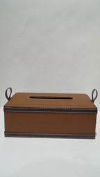 Leather Bouble color Tissue boxe