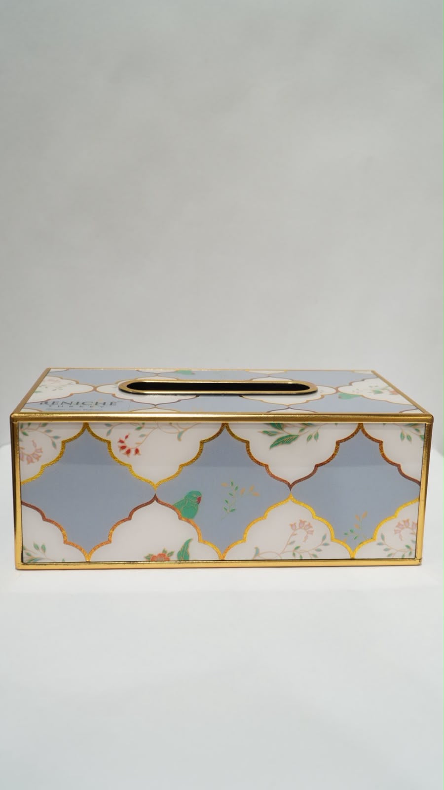 Tissue box metallic 01