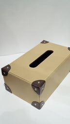Leather double Tissue box