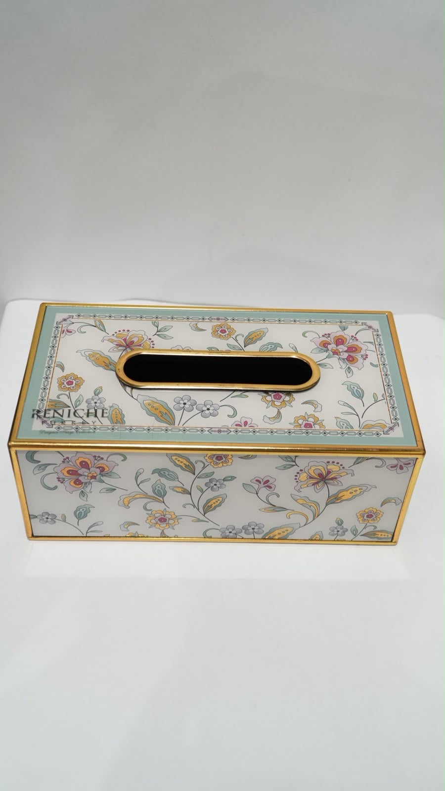 Tissue box metallic 03