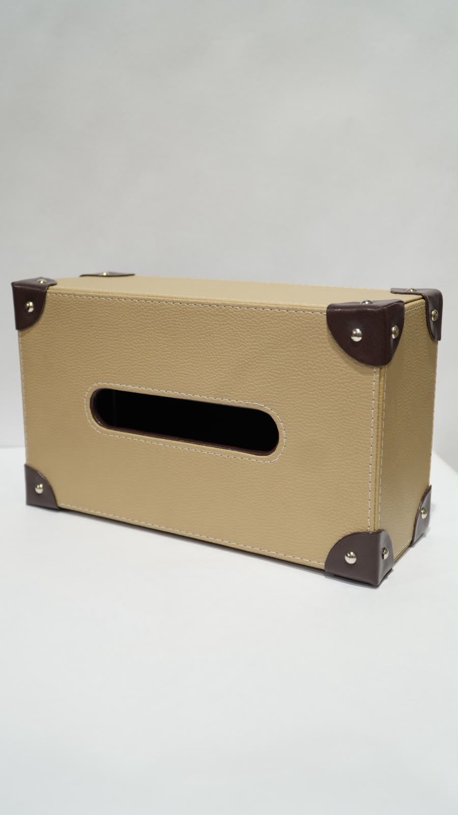 Leather double Tissue box