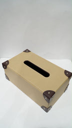 Leather double Tissue box