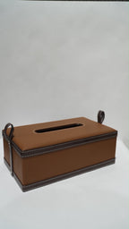 Leather Bouble color Tissue boxe