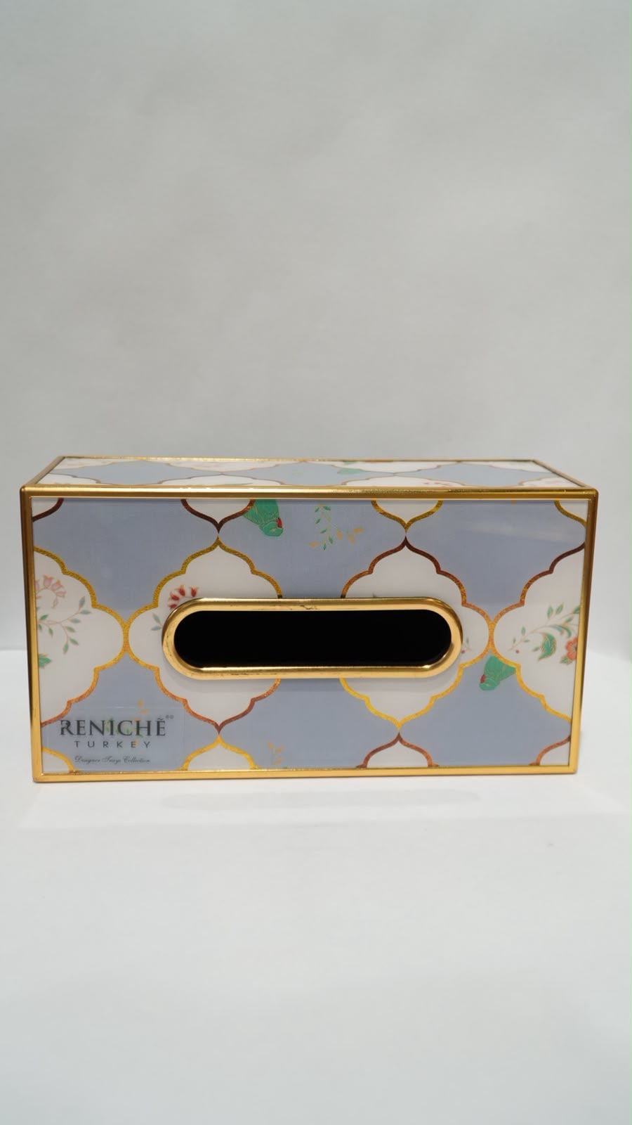 Tissue box metallic 01